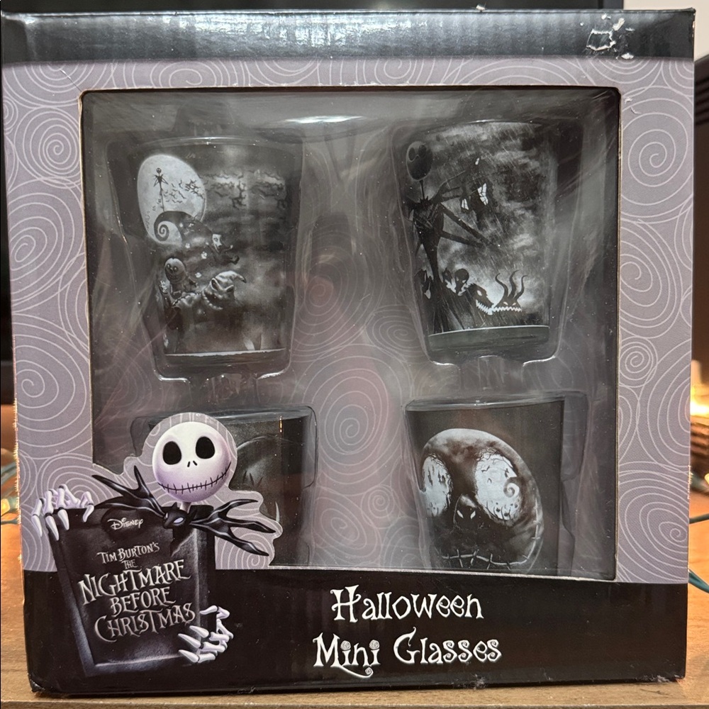 Disney Nightmare Before Christmas Halloween Mini Shot Glass Set – New in Box